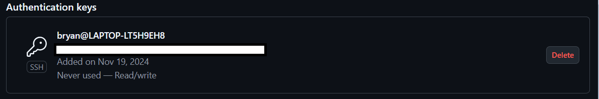 SSH Key